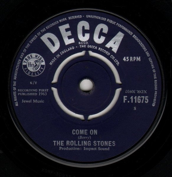 The Rolling Stones - Come On (7", Single, RP)