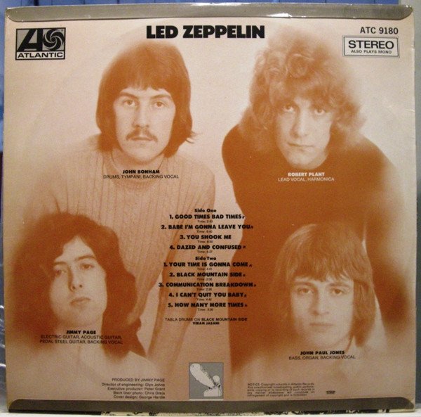 Led Zeppelin - Led Zeppelin (LP, Album) - Image 2