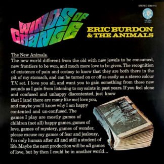 Eric Burdon & The Animals - Winds Of Change (LP, Album, RE)