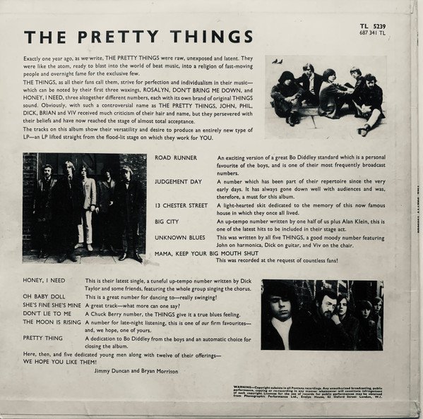 The Pretty Things - The Pretty Things (LP, Album, Mono) - Image 2