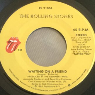 The Rolling Stones - Waiting On A Friend (7", Single, Spe)