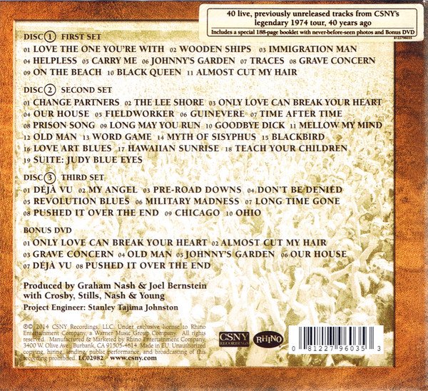 Crosby, Stills, Nash & Young - CSNY 1974 (3xCD + DVD-V + Box) - Image 2