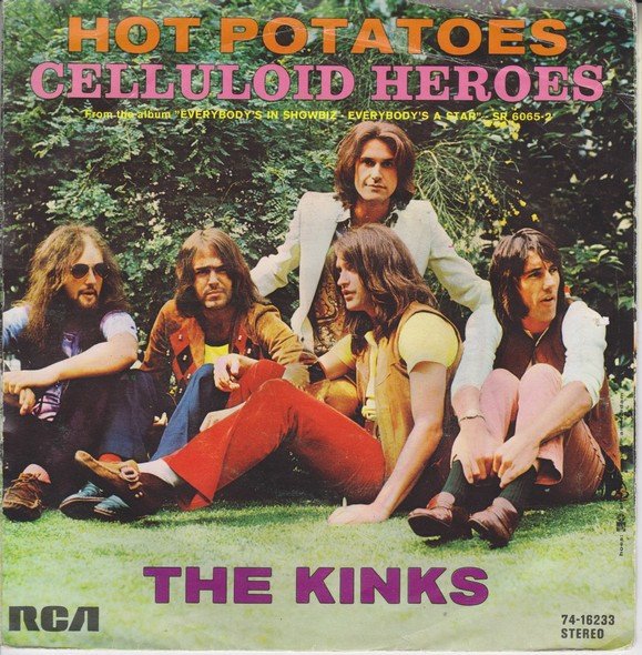 The Kinks - Celluloid Heroes / Hot Potatoes (7", Single) - Image 2
