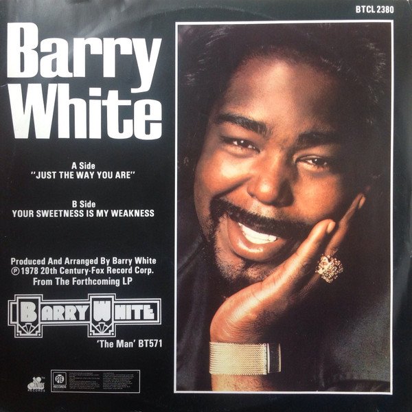 Barry White - Just The Way You Are (12", Single, Ltd, Whi) - Image 3