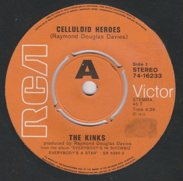 The Kinks - Celluloid Heroes / Hot Potatoes (7", Single) - Image 3