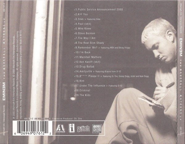 Eminem - The Marshall Mathers LP (CD, Album, S/Edition) - Image 2