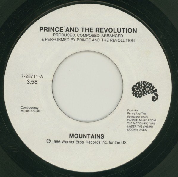 Prince And The Revolution - Mountains (7", Single, Spe) - Image 3