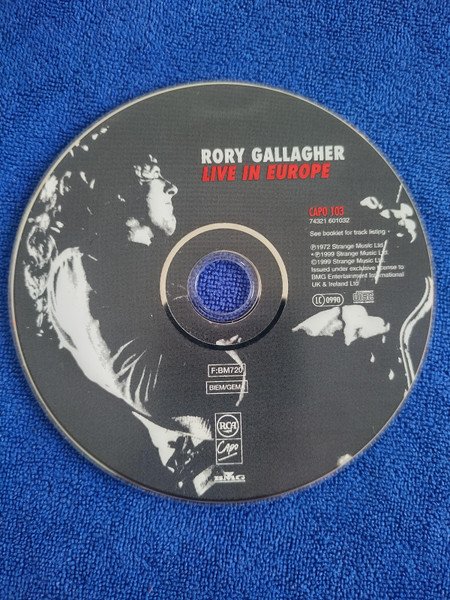 Rory Gallagher - Live In Europe (CD, Album, RE, RM) - Image 3