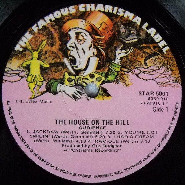 Audience (2) - The House On The Hill (LP, Album, RE) - Image 3