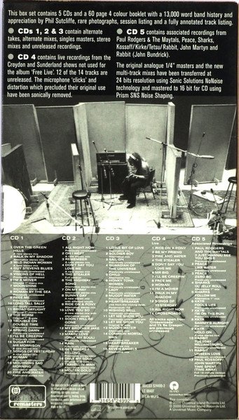 Free - Songs Of Yesterday (5xCD, Comp, Mono, RM + Box) - Image 2