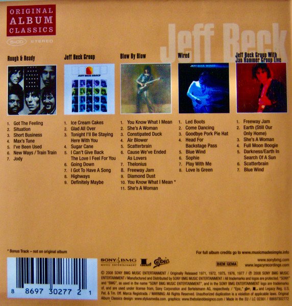 Jeff Beck - Original Album Classics (Box, Comp, Car + CD, Album, RE, Min + CD, Album, R) - Image 2