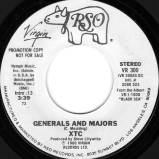 XTC - Generals And Majors (7", Single, Promo, Ter)