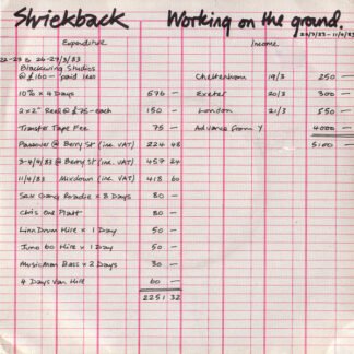 Shriekback - Working On The Ground (7", Single)