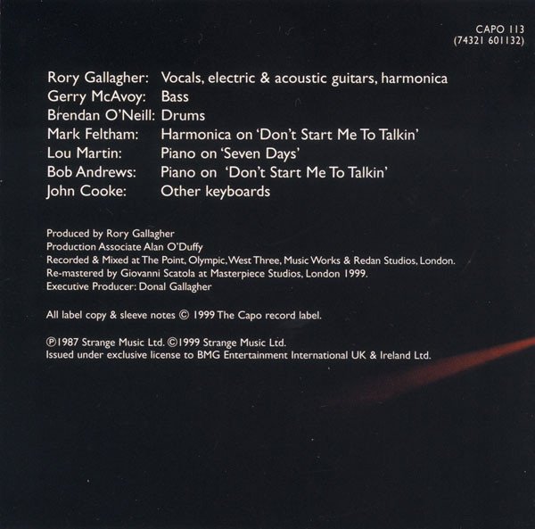 Rory Gallagher - Defender (CD, Album, RE, RM, Son) - Image 3
