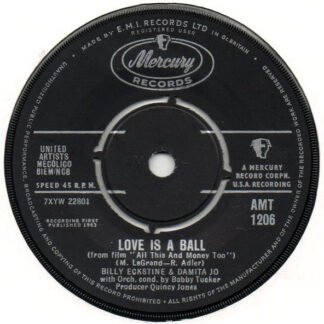 Billy Eckstine & Damita Jo - Love Is A Ball (7", Single)