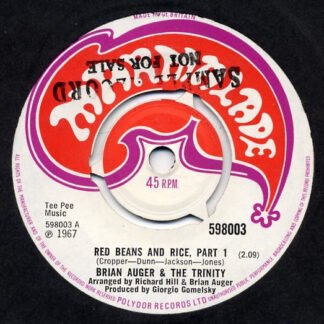 Brian Auger & The Trinity - Red Beans And Rice (7", Single)