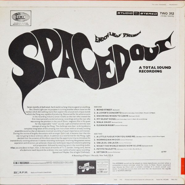 Enoch Light - Presents Spaced Out (LP) - Image 2