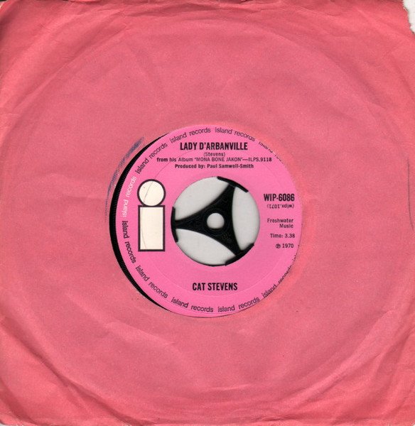 Cat Stevens - Lady D'Arbanville (7", Single) - Image 3