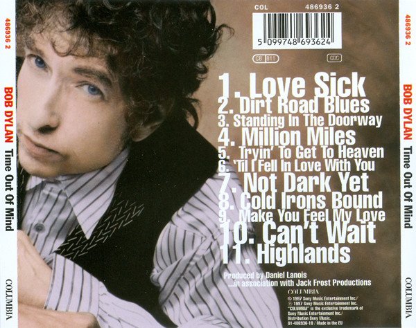 Bob Dylan - Time Out Of Mind (CD, Album, RP) - Image 2