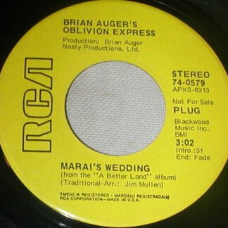 Brian Auger's Oblivion Express - Marai's Wedding (7", Single, Promo)