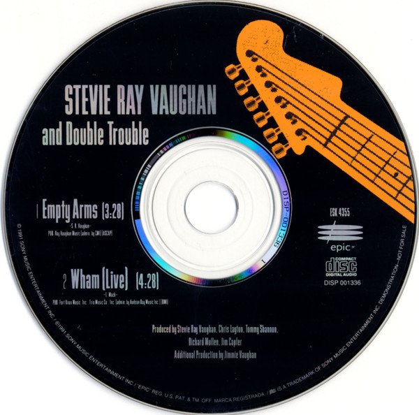 Stevie Ray Vaughan And Double Trouble* - Empty Arms (CD, Single, Promo) - Image 3