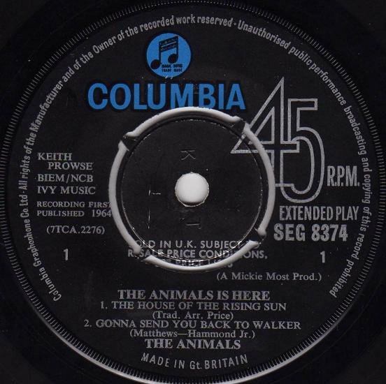 The Animals - The Animals Is Here (7", EP, Mono) - Image 3