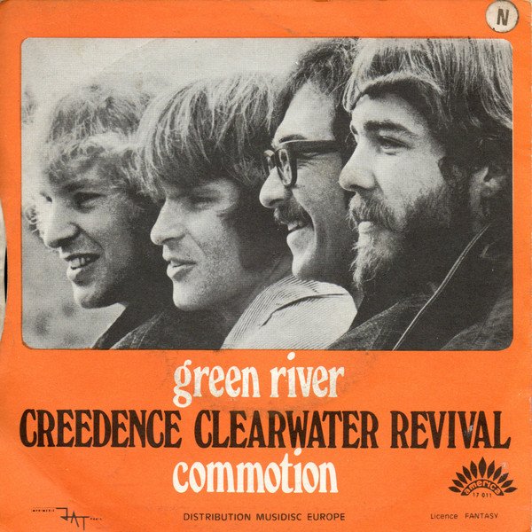 Creedence Clearwater Revival - Green River / Commotion (7", Single, RP) - Image 2