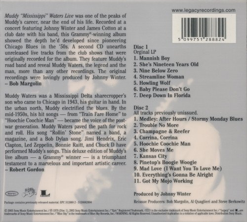 Muddy "Mississippi" Waters* - Live (2xCD, Album, RM) - Image 2