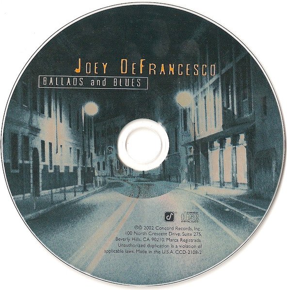 Joey DeFrancesco - Ballads And Blues (CD) - Image 3