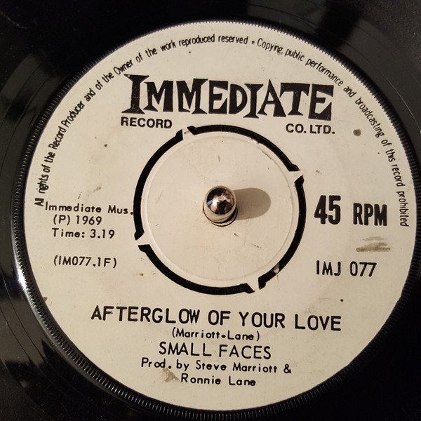 Small Faces - Afterglow Of Your Love / Wham Bam Thank You Man (7", Mono, Pus) - Image 2