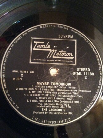 The Jackson 5 - Maybe Tomorrow (LP, Album) - Image 2