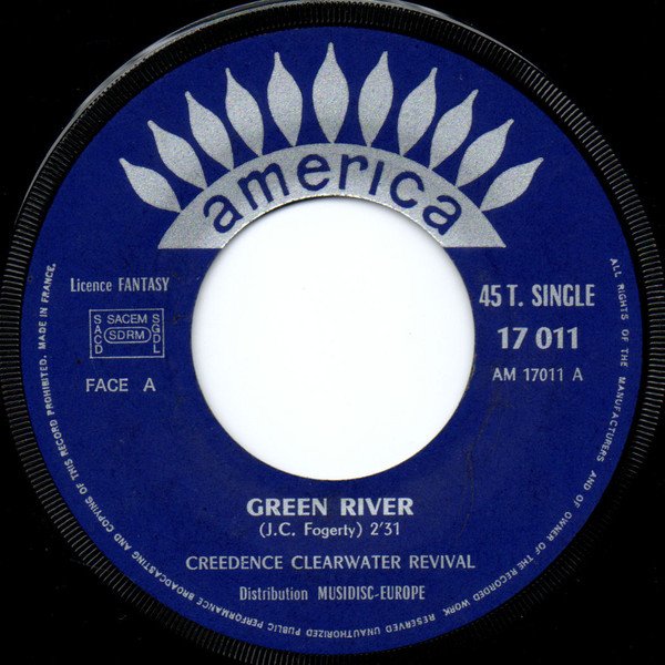 Creedence Clearwater Revival - Green River / Commotion (7", Single, RP) - Image 3