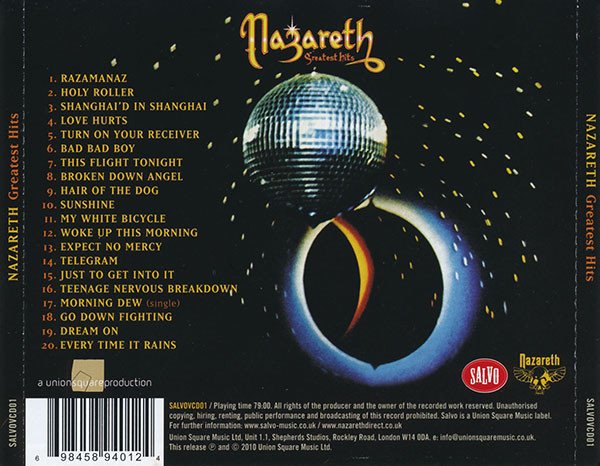 Nazareth (2) - Greatest Hits (CD, Comp, RM) - Image 2