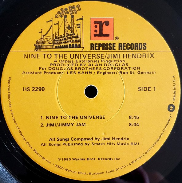 Jimi Hendrix - Nine To The Universe (LP, Album, Jac) - Image 3