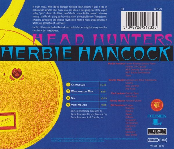 Herbie Hancock - Head Hunters (CD, Album, RE, RM) - Image 2