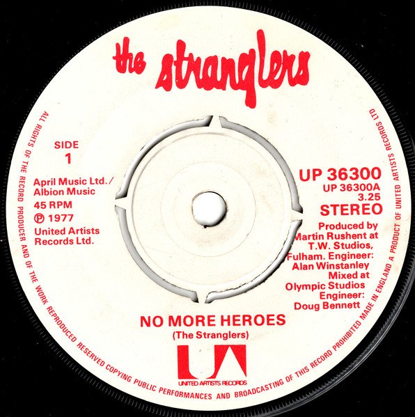 The Stranglers - No More Heroes (7", Single, Red) - Image 3