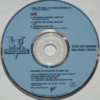 Stevie Ray Vaughan & Double Trouble - Wall Of Denial (CD, EP, Promo)