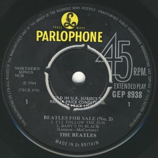 The Beatles - Beatles For Sale (No. 2) (7", EP, Mono) - Image 3
