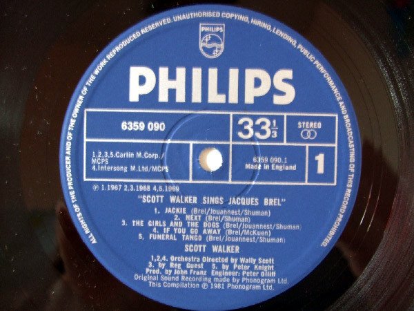 Scott Walker - Scott Walker Sings Jacques Brel (LP, Comp) - Image 2