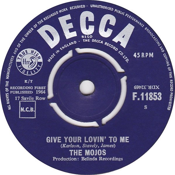 The Mojos - Everything's Al' Right (7", Single) - Image 2
