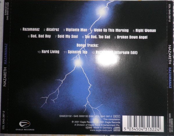 Nazareth (2) - Razamanaz (CD, Album, RE, RM) - Image 2