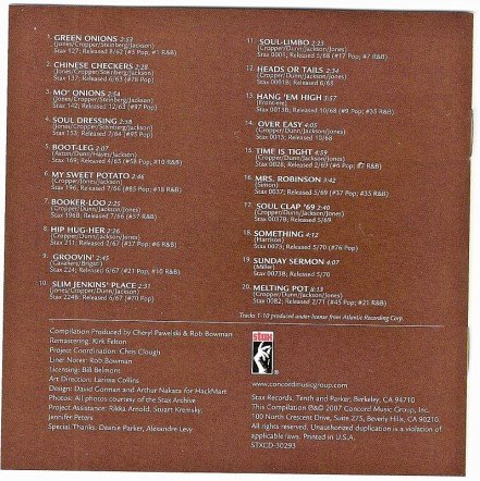 Booker T. & The MGs* - The Very Best Of Booker T. & The MGs (CD, Comp) - Image 2