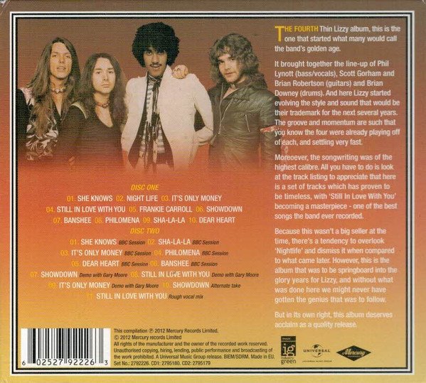 Thin Lizzy - Nightlife (Deluxe Expanded Edition) (2xCD, Album, Dlx, RE, RM, Dig) - Image 2