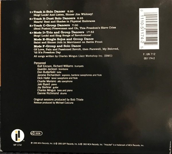 Mingus* - The Black Saint And The Sinner Lady (CD, Album, RE, RM) - Image 3